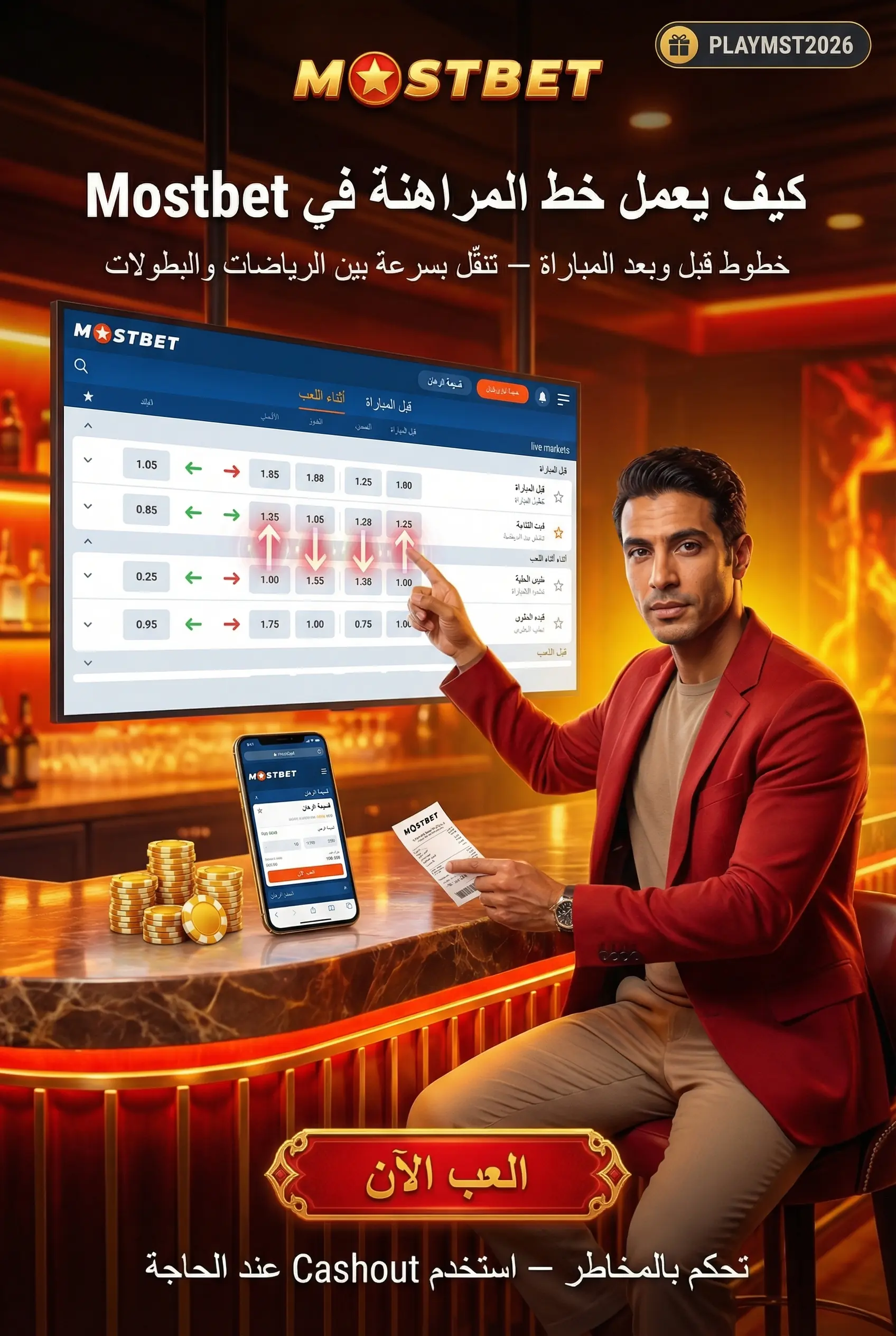 شرح خط المراهنة في Mostbet