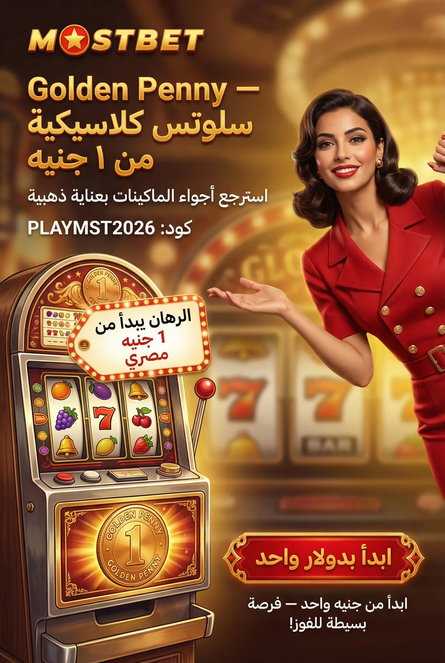 لعبة Golden Penny على Mostbet