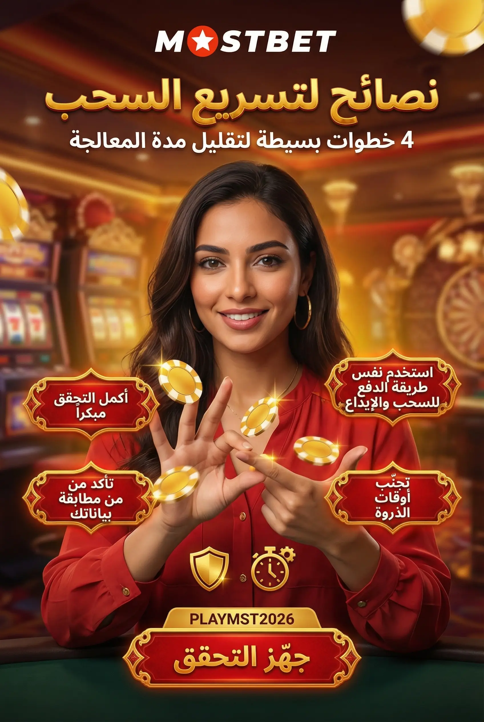 صورة عمودية لكيفية تسريع عملية السحب في Mostbet